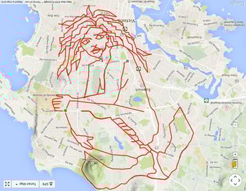How can GPS technology even be used as an “art form?”