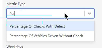 Metric Type search