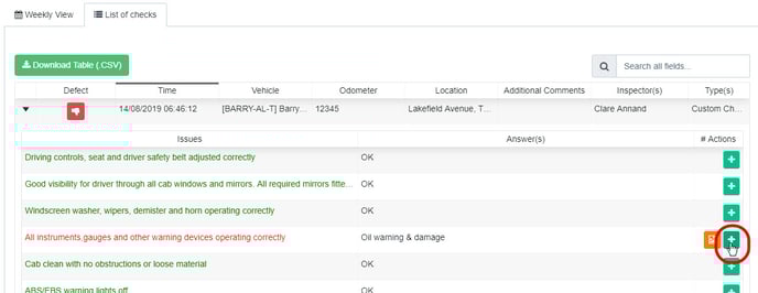 List of Checks - see checks - green icon