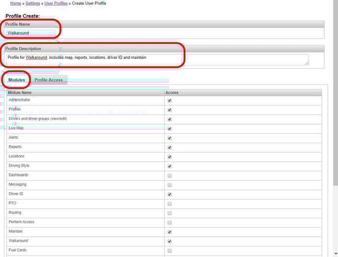 User Profiles New details