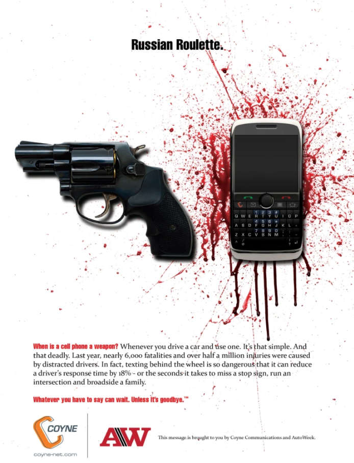 Mobile phone use behind the wheel_some eye-opening campaigns_1