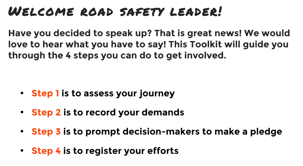 Road Safety Week 2019 speakup is the hashtag of the 5th edition_2