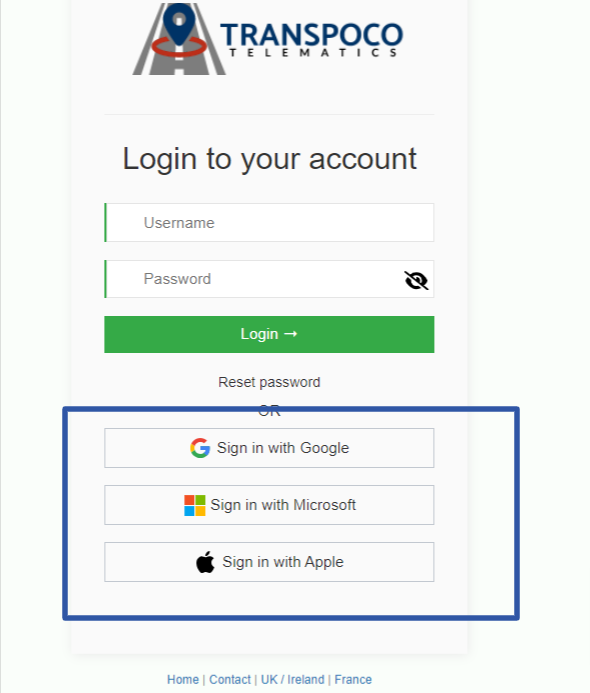 Transpoco-Login