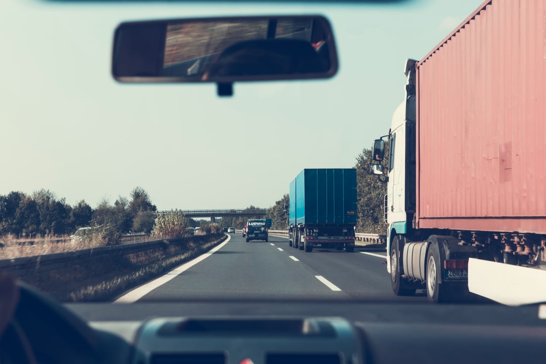 Truck in highway