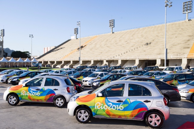 Some of the cars of Rio 2016 Olympics fleet