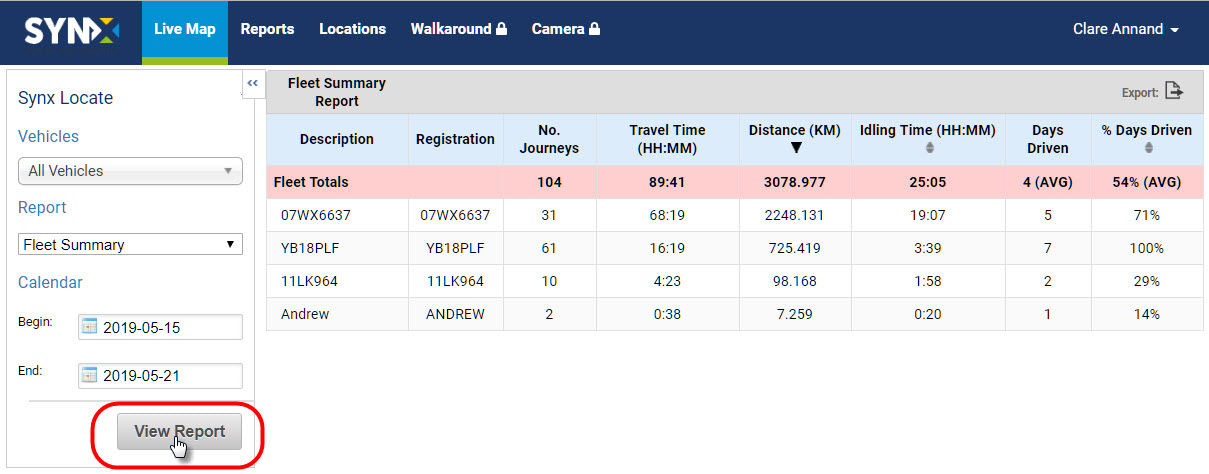 Report Generator - sample report