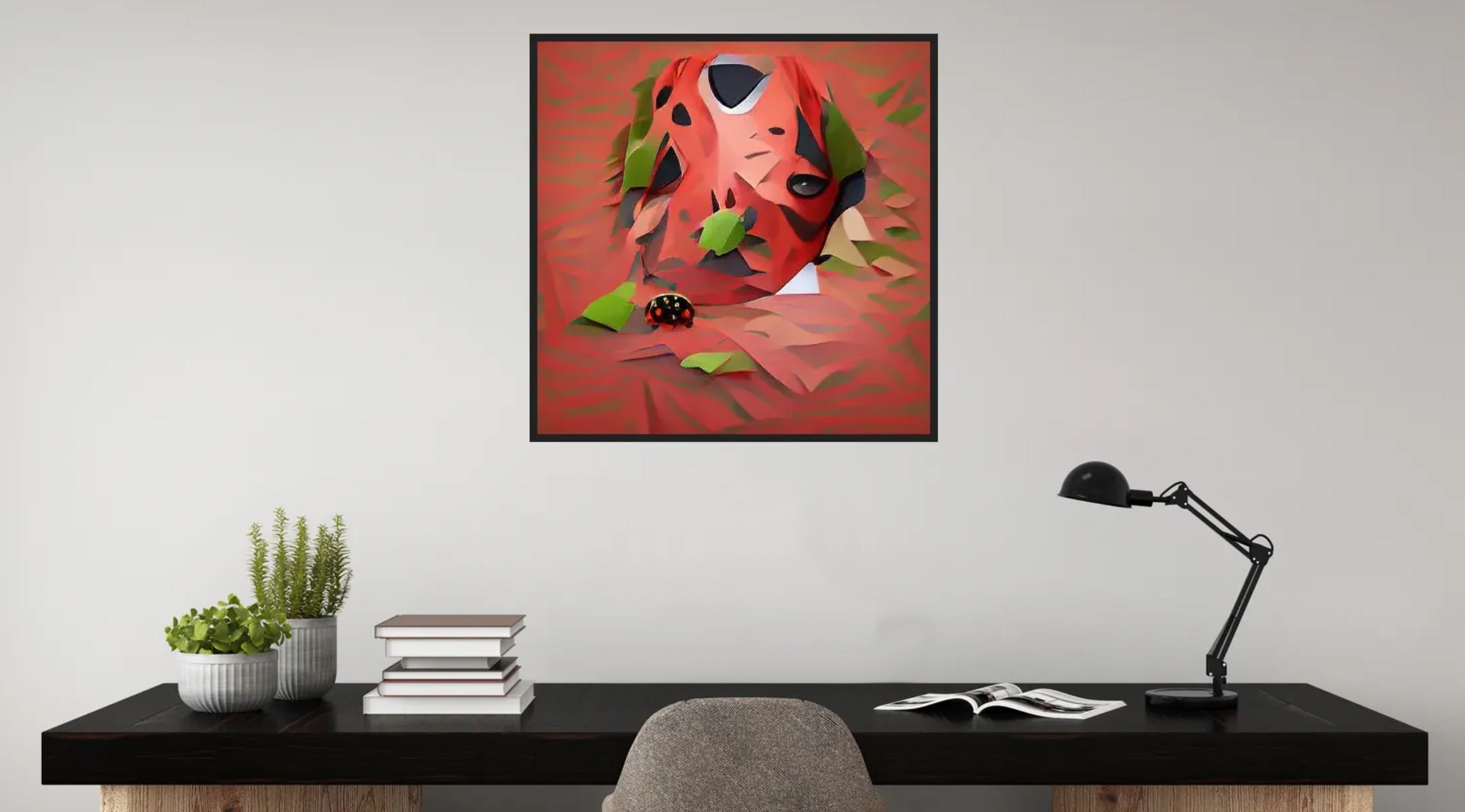 Large-Ladybird-portrait-low-poly-in-a-forest-background-AI-Generated-Artwork-NightCafe-Creator